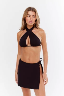 Tala ST BARTH'S TIE SIDE SWIM SKIRT - BLACK -Sportswear Store Sh29 Tala Ecom wrap bottoms 3521