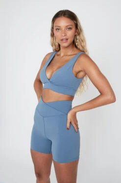 Tala DAYFLEX WRAP HIGH WAISTED CYCLING SHORTS - MINERAL BLUE 10 Tala DAYFLEX WRAP HIGH WAISTED CYCLING SHORTS - MINERAL BLUE -Sportswear Store TALA Dayone 01 116
