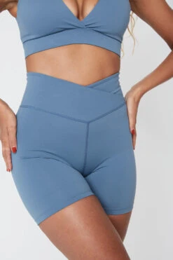 Tala DAYFLEX WRAP HIGH WAISTED CYCLING SHORTS - MINERAL BLUE 13 Tala DAYFLEX WRAP HIGH WAISTED CYCLING SHORTS - MINERAL BLUE -Sportswear Store TALA Dayone 01 165