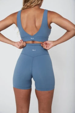 Tala DAYFLEX WRAP HIGH WAISTED CYCLING SHORTS - MINERAL BLUE 12 Tala DAYFLEX WRAP HIGH WAISTED CYCLING SHORTS - MINERAL BLUE -Sportswear Store TALA Dayone 01 174