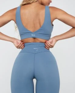 Tala DAYFLEX WRAP HIGH WAISTED LEGGING - MINERAL BLUE -Sportswear Store TALA Dayone 02 115