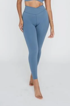 Tala DAYFLEX WRAP HIGH WAISTED LEGGING - MINERAL BLUE -Sportswear Store TALA Dayone 05 035