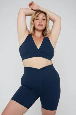 Tala DAYFLEX WRAP HIGH WAISTED CYCLING SHORTS - SEA BLUE -Sportswear Store TALA Dayone 12 006