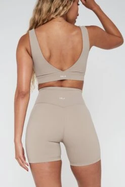 Tala DAYFLEX WRAP HIGH WAISTED CYCLING SHORTS - TRUFFLE -Sportswear Store TALA Dayone 17 029