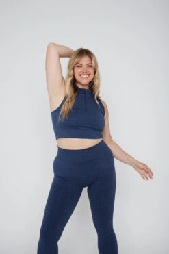 Tala SCULPT SEAMLESS ZAHARA SPORTS BRA - FRENCH NAVY MARL