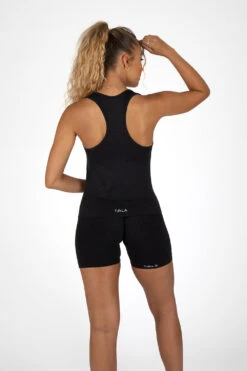 Tala SCULPT SEAMLESS RACERBACK VEST - BLACK MARL -Sportswear Store TALA19JULY8573