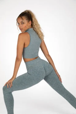 Tala SCULPT SEAMLESS ZAHARA SPORTS BRA - SLATE GREEN MARL 7 Tala SCULPT SEAMLESS ZAHARA SPORTS BRA - SLATE GREEN MARL -Sportswear Store TALA19JULY8887