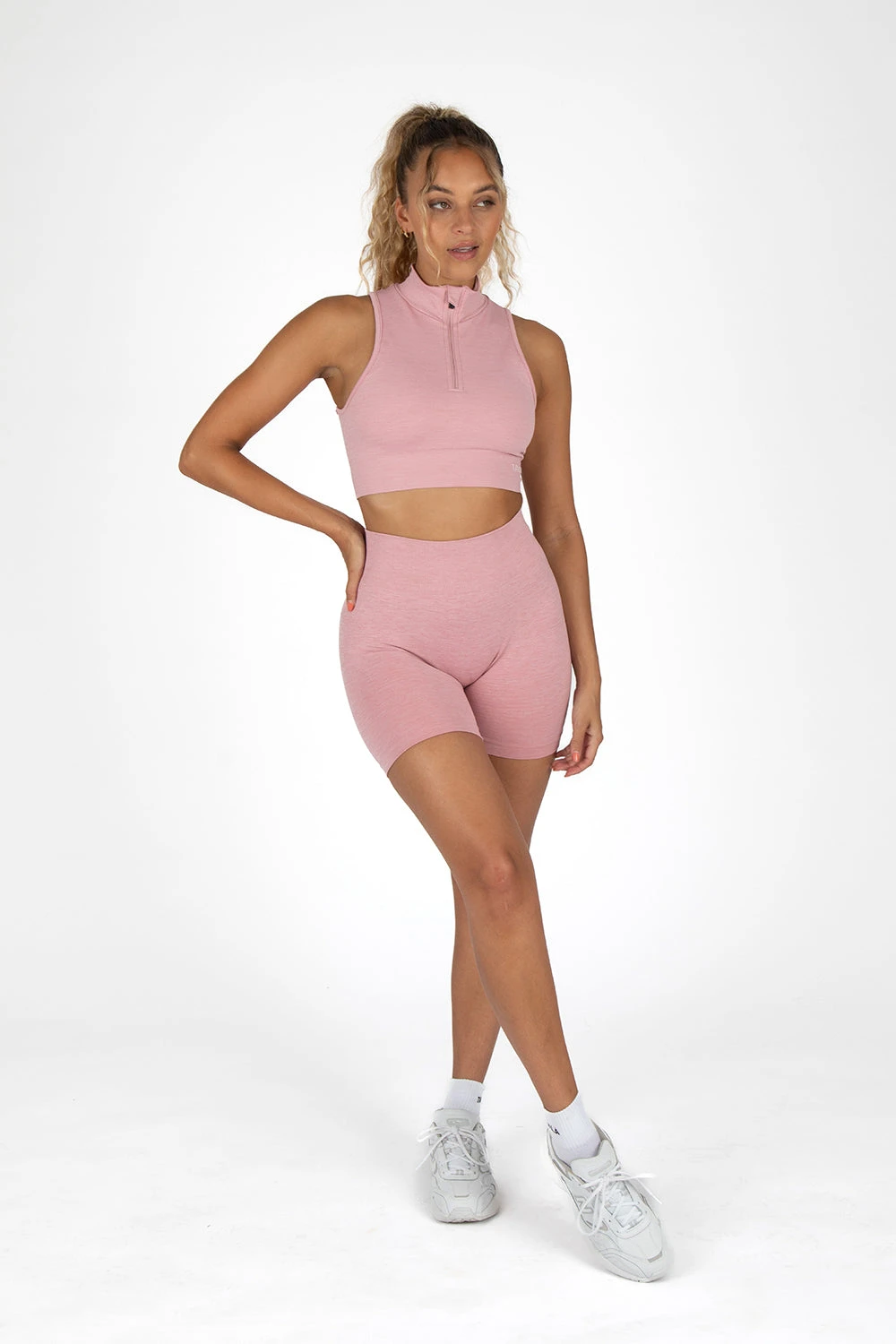 Tala SCULPT SEAMLESS SCRUNCH CYCLING SHORTS - BLUSH PINK MARL 2 Tala SCULPT SEAMLESS SCRUNCH CYCLING SHORTS - BLUSH PINK MARL - Image 2