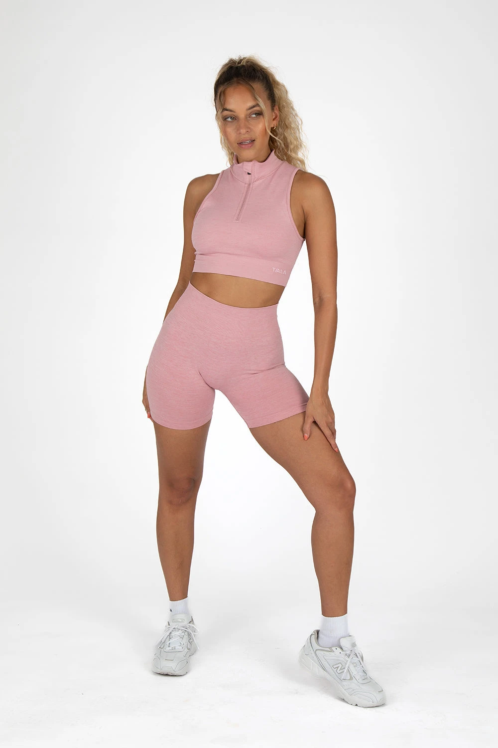 Tala SCULPT SEAMLESS ZAHARA SPORTS BRA - BLUSH PINK MARL 1 Tala SCULPT SEAMLESS ZAHARA SPORTS BRA - BLUSH PINK MARL