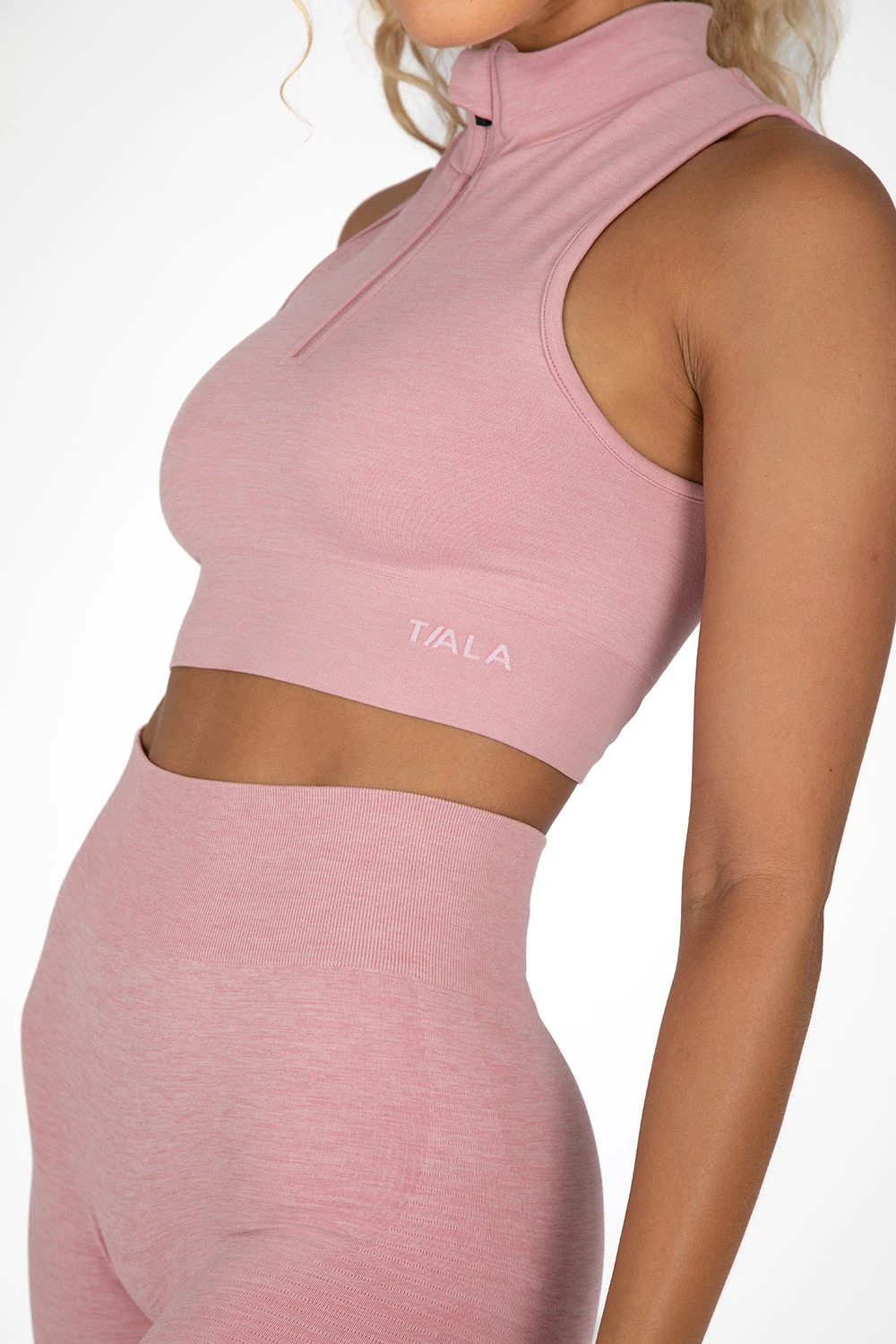 Tala SCULPT SEAMLESS ZAHARA SPORTS BRA - BLUSH PINK MARL 3 Tala SCULPT SEAMLESS ZAHARA SPORTS BRA - BLUSH PINK MARL - Image 3