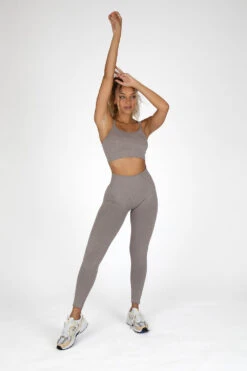 Tala SCULPT SEAMLESS STRAPPY SPORTS BRA - TAUPE MARL