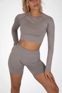 Tala SCULPT SEAMLESS SCRUNCH CYCLING SHORTS - TAUPE MARL 6 Tala SCULPT SEAMLESS SCRUNCH CYCLING SHORTS - TAUPE MARL -Sportswear Store TALA19JULY9365