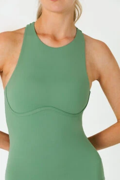 Tala SKINLUXE BUILT-IN SUPPORT HIGH NECK VEST - JADE GREEN