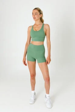 Tala SKINLUXE HIGH WAISTED TRAINING SHORTS - JADE GREEN -Sportswear Store TALAJADEBUTTER 1288