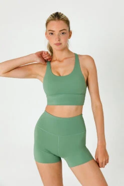 Tala SKINLUXE HIGH WAISTED TRAINING SHORTS - JADE GREEN