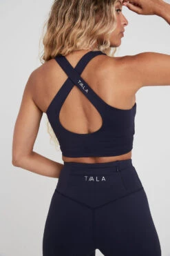 Tala SKINLUXE HIGH NECK CROSS BACK BRA - NAVY