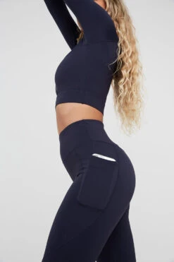 Tala SKINLUXE HIGH WAISTED SIDE POCKET LEGGING - NAVY