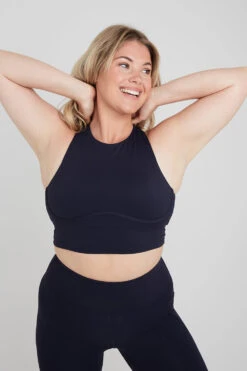 Tala SKINLUXE HIGH NECK CROSS BACK BRA - NAVY -Sportswear Store TALASkinluxe Borgecom 09 093