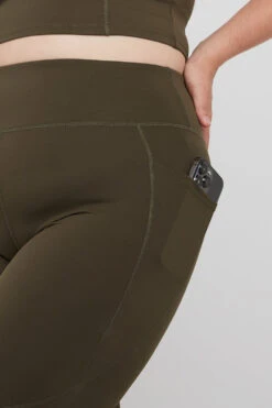 Tala SKINLUXE HIGH WAISTED SIDE POCKET LEGGING - KHAKI -Sportswear Store TALASkinluxe Borgecom 20 039