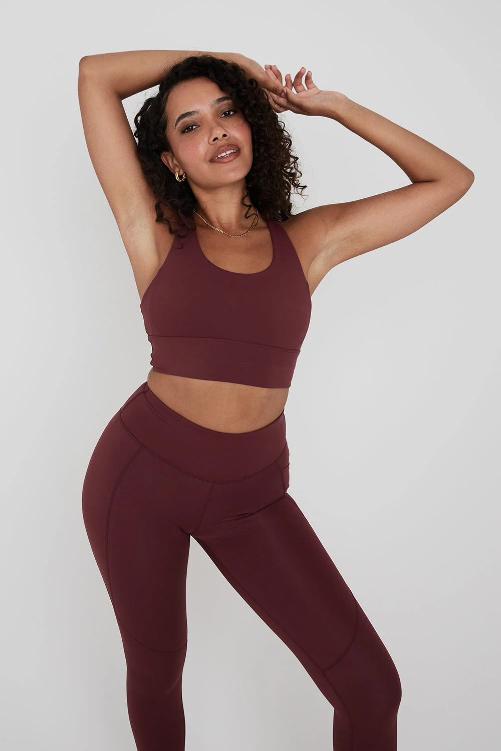 Tala SKINLUXE TANK SPORTS BRA - DARK CHERRY 1 Tala SKINLUXE TANK SPORTS BRA - DARK CHERRY