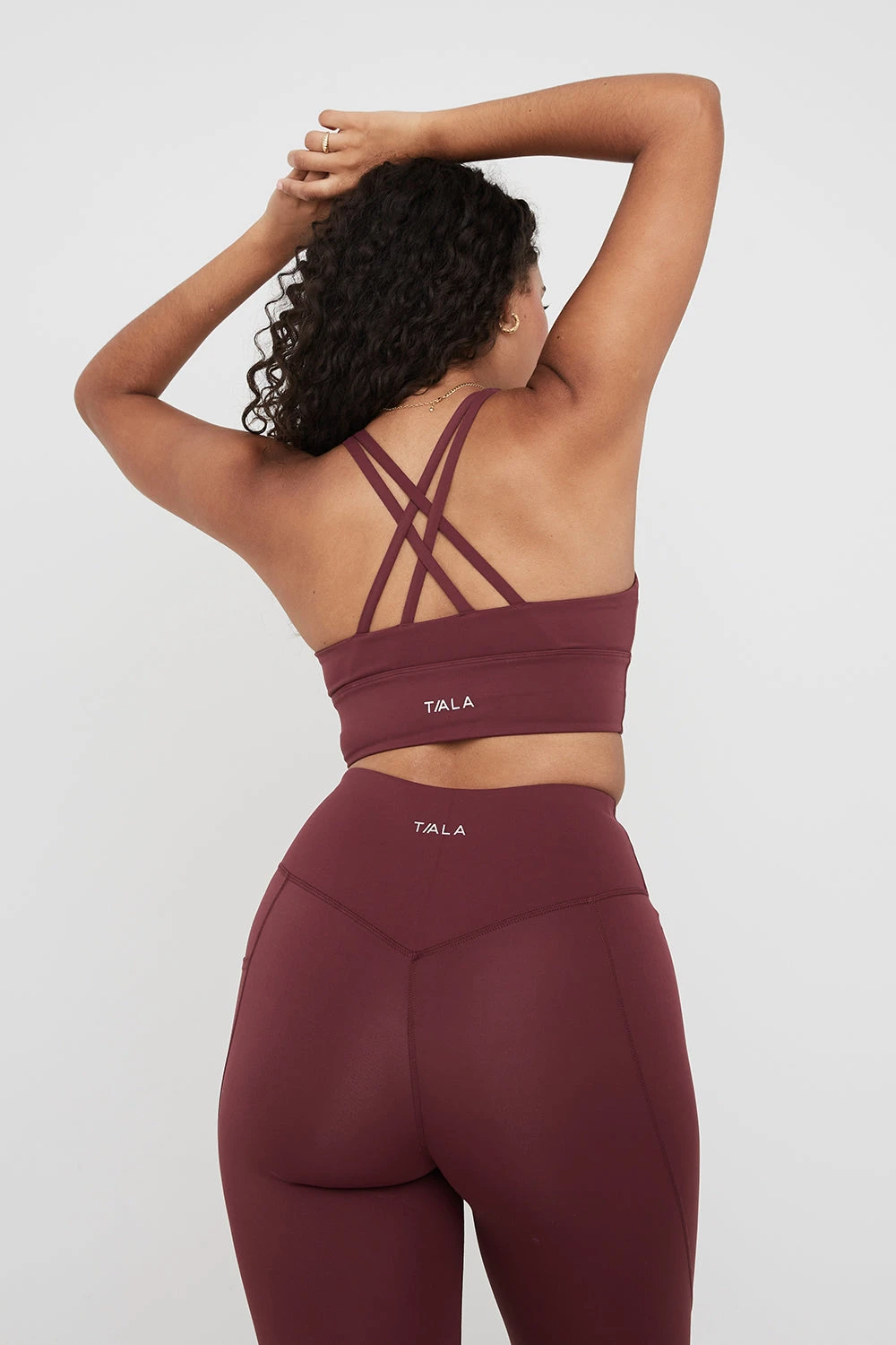 Tala SKINLUXE TANK SPORTS BRA - DARK CHERRY 2 Tala SKINLUXE TANK SPORTS BRA - DARK CHERRY - Image 2