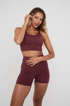 Tala SKINLUXE TANK SPORTS BRA - DARK CHERRY 7 Tala SKINLUXE TANK SPORTS BRA - DARK CHERRY -Sportswear Store TALASkinluxe Borgecom 28 034