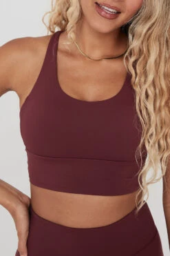 Tala SKINLUXE TANK SPORTS BRA - DARK CHERRY 8 Tala SKINLUXE TANK SPORTS BRA - DARK CHERRY -Sportswear Store TALASkinluxe Borgecom 28 056