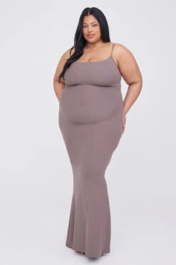 Tala 365 SCULPTING LOUNGE CAMI MAXI DRESS - MOCHA -Sportswear Store TALA 10 BROWN DRESS 559