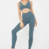 Tala DAYFLEX WRAP HIGH WAISTED LEGGING - LAKE GREEN