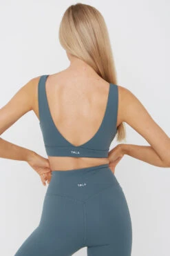 Tala DAYFLEX V NECK SPORTS BRA - LAKE GREEN -Sportswear Store TALA 16 060