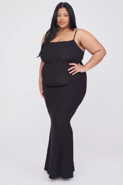 Tala 365 SCULPTING LOUNGE CAMI MAXI DRESS - SHADOW BLACK