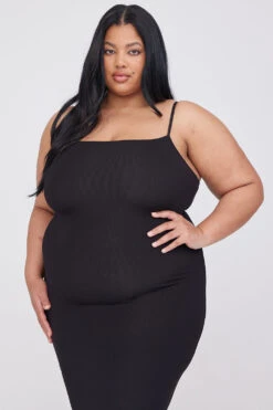 Tala 365 SCULPTING LOUNGE CAMI MAXI DRESS - SHADOW BLACK -Sportswear Store TALA 18 BLACK DRESS 986