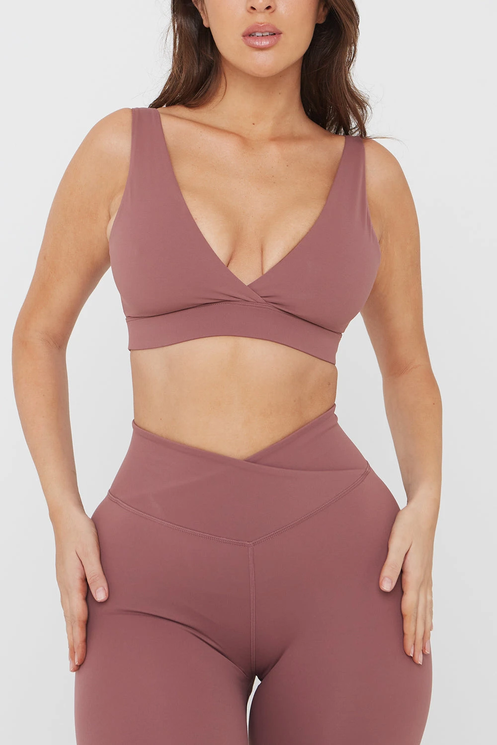Tala DAYFLEX V NECK SPORTS BRA - DESERT ROSE 5 Tala DAYFLEX V NECK SPORTS BRA - DESERT ROSE - Image 5