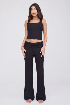 Tala 365 SCULPTING LOUNGE RIBBED TANK - SHADOW BLACK -Sportswear Store TALA 35 CARO 2139