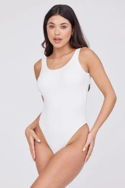Tala 365 SCULPTING LOUNGE SCOOP BACK BODYSUIT - COCONUT MILK