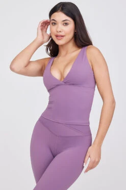 Tala DAYFLEX BUILT-IN SUPPORT V NECK VEST - ORCHID