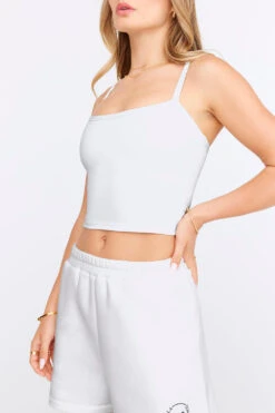 Tala DAYFLEX BUILT-IN SUPPORT BANDEAU TANK - WHITE 7 Tala DAYFLEX BUILT-IN SUPPORT BANDEAU TANK - WHITE -Sportswear Store TALA COURT 05 WHITE VEST SKORT 135