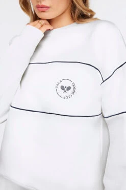 Tala COURT VOLLEY SWEATSHIRT - WHITE -Sportswear Store TALA COURT 08 814