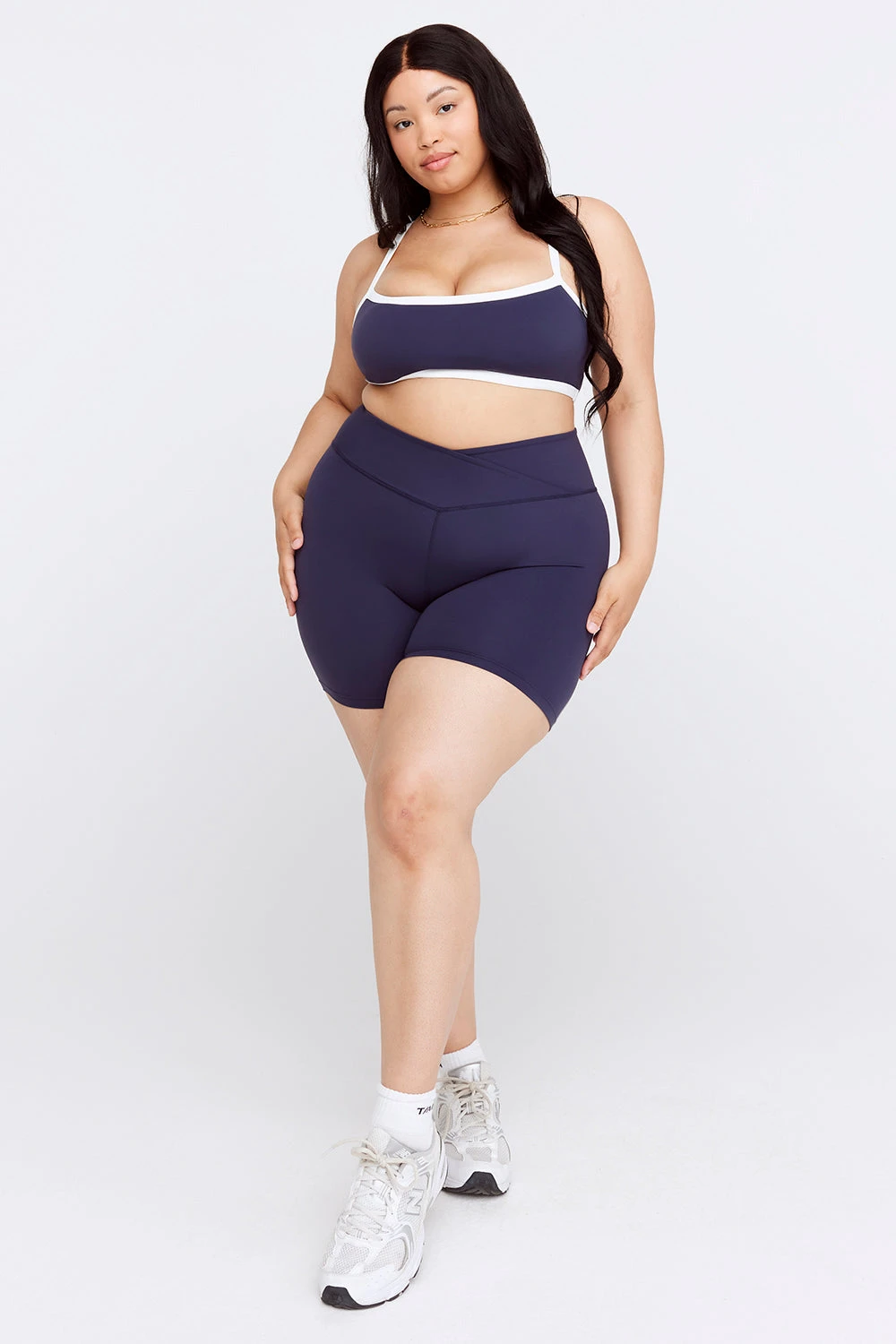 Tala DAYFLEX WRAP HIGH WAISTED CYCLING SHORTS - NAVY 1 Tala DAYFLEX WRAP HIGH WAISTED CYCLING SHORTS - NAVY