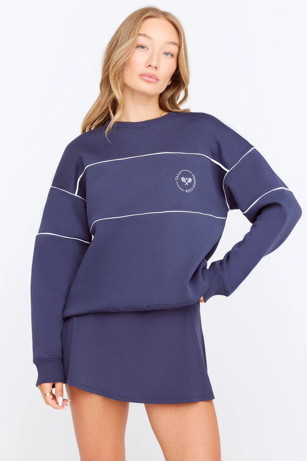 Tala COURT VOLLEY SWEATSHIRT - NAVY 1 Tala COURT VOLLEY SWEATSHIRT - NAVY