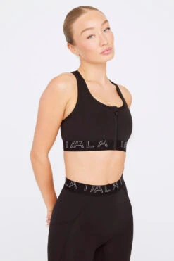 Tala FORMTECH ZIP FRONT SPORTS BRA- BLACK -Sportswear Store TALA FORMTECH 12 ZIP THROUGH BRA LEGGINGS 114