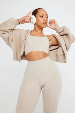 Tala SCULPT SEAMLESS STRAPPY SPORTS BRA - CHAI MARL -Sportswear Store TALA SCULPT 01 079