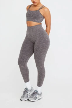 Tala SCULPT SEAMLESS SCRUNCH LEGGING - CHARCOAL MARL 8 Tala SCULPT SEAMLESS SCRUNCH LEGGING - CHARCOAL MARL -Sportswear Store TALA SCULPT 06 GREY MARL STRAPPY BRA LEGGINGS 822