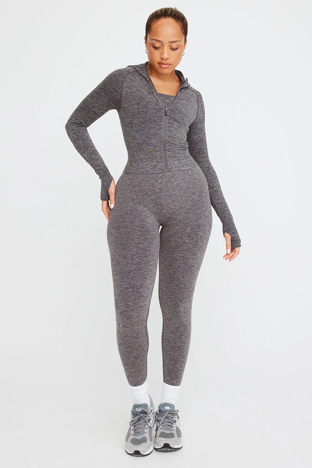 Tala SCULPT SEAMLESS SCRUNCH LEGGING - CHARCOAL MARL 5 Tala SCULPT SEAMLESS SCRUNCH LEGGING - CHARCOAL MARL - Image 5