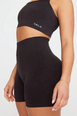 Tala SCULPT SEAMLESS STRAPPY SPORTS BRA- BLACK MARL 7 Tala SCULPT SEAMLESS STRAPPY SPORTS BRA- BLACK MARL -Sportswear Store TALA SCULPT 07 BLACK SHORTS 914