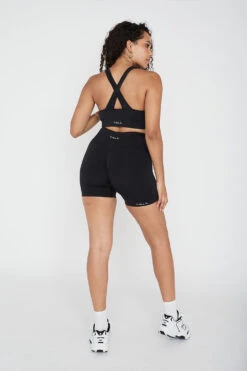 Tala SCULPT SEAMLESS WRAP SPORTS BRA - BLACK MARL -Sportswear Store blbra4copy