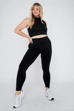 Tala SCULPT SEAMLESS ZAHARA SPORTS BRA - BLACK MARL