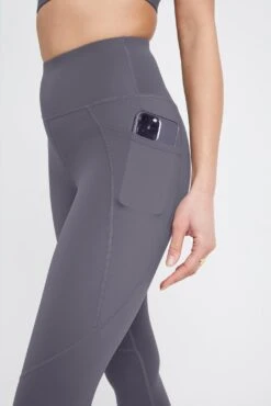 Tala SKINLUXE HIGH WAISTED SIDE POCKET LEGGING - TORNADA GREY