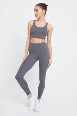 Tala SKINLUXE HIGH WAISTED SIDE POCKET LEGGING - TORNADA GREY -Sportswear Store grey3